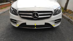 Mercedes E-klasse W213 2016–2023 Kromliste til forreste kofanger 2016-2019 (rustfrit stål) foto 2