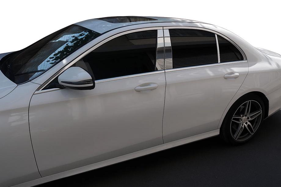 Mercedes E-klasse W213 2016–2023 Stolpedæksler (rustfrit stål) Image