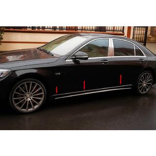 Pyntelister til dørliste V1 (6 stk., rustfrit stål) Mercedes S-klasse W222 2013–2022 foto 1