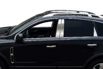 Opel Antara 2006–2017 Sæt kromlister omkring sideruder (rustfrit stål) foto 2