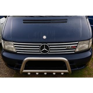 Kølergrill-lister (V-class, rustfrit stål) Mercedes Vito W638 1996–2003 foto 3