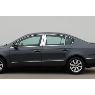 Dørstolpelister (SD, rustfrit stål) Volkswagen Passat B6 2006–2012 foto 1