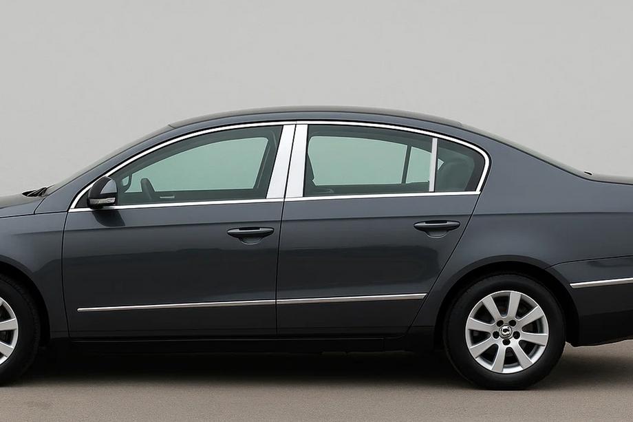 Volkswagen Passat B6 2006–2012 Dørstolpelister (SD, rustfrit stål) Image