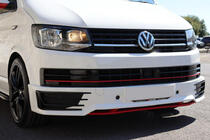 Volkswagen T6 2015–2024 Sportline frontspoilerlæbe til forreste kofanger 2015-2018 (til lakering) foto 2