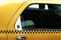 Fiat Albea 2002–2012 Krom trekant til ruden (rustfrit stål) foto 2