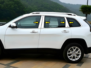 Jeep Cherokee KL 2013– Dørstolpelister i rustfrit stål foto 1