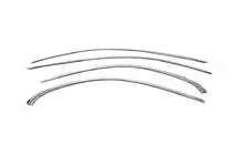 Mercedes C-klasse W205 2014–2021 Øvre vindueskantliste (rustfrit stål) foto 2