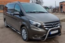 Mercedes Vito/V-klasse W447 2014– Siderør, 2 stk., rustfrit stål d60, lang akselafstand (L3) foto 3