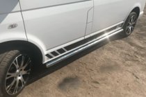 Volkswagen T6 2015–2024 Siderør (2 stk., rustfrit stål) 70 mm, lang akselafstand foto 6