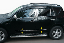 Toyota Rav 4 2006–2013 Dørlister i rustfrit stål foto 3