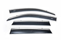 Skoda Rapid 2012–2019 Vindafvisere med kromliste SD (4 stk., Niken) foto 8