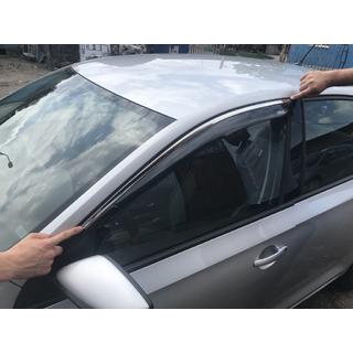 Vindafvisere med kromliste SD (4 stk., Niken) Skoda Rapid 2012–2019 foto 4