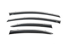 Honda Civic Sedan VIII 2006–2011 Vindafvisere med kromliste (4 stk., Niken) foto 2