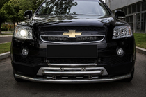 Chevrolet Captiva 2006–2019 3-rørs frontbeskyttelse i rustfrit stål foto 1
