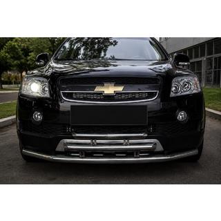 3-rørs frontbeskyttelse i rustfrit stål Chevrolet Captiva 2006–2019