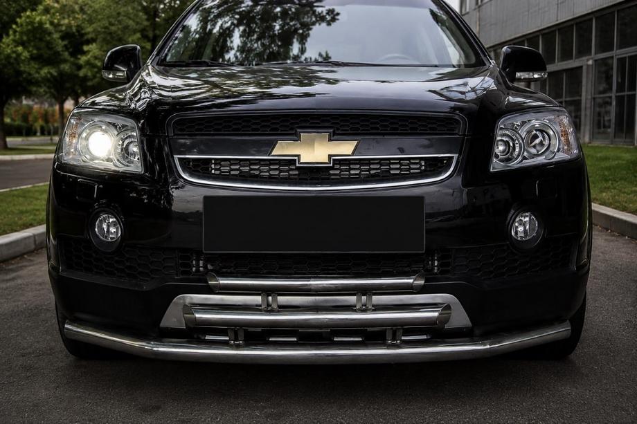 Chevrolet Captiva 2006–2019 3-rørs frontbeskyttelse i rustfrit stål Image