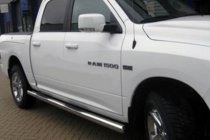 Dodge RAM (DT) 2018– Standard siderør (2 stk., rustfrit stål) foto 1
