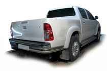 Toyota Hilux 2006–2015 Baghjørner AK003-Подвійний (rustfrit stål) foto 2