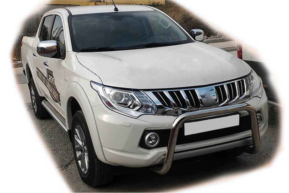 Mitsubishi L200 2015–2024 Kængurugitter WT005 (rustfrit stål) Image