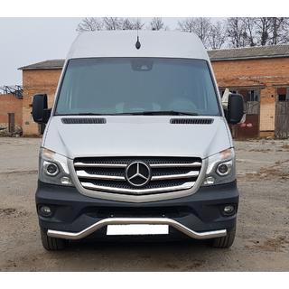 Nedre frontbøjle MBSP.07.F3-04.6 (rustfrit stål) Mercedes Sprinter W906 2006–2018 foto 1