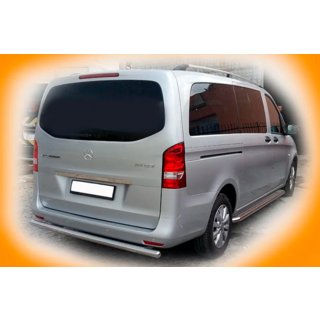 Bageste beskyttelsesbøjle AK002 (rustfrit stål) Mercedes Vito/V-klasse W447 2014– foto 2