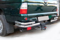 Mitsubishi L200 1996–2006 Baghjørner AK003-Double (2 stk., rustfrit stål) foto 1