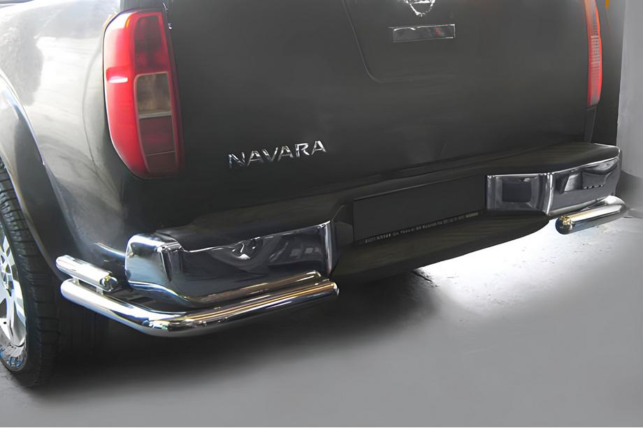Nissan Navara 2006–2015 Bageste beskyttelsesbøjle AK003 dobbelt (rustfrit stål) Image