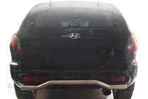 Hyundai Santa Fe 1 2000–2006 Bageste beskyttelsesbøjle AK004 (rustfrit stål) foto 1