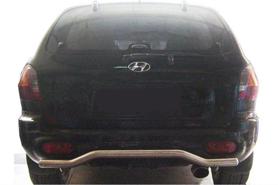 Hyundai Santa Fe 1 2000–2006 Bageste beskyttelsesbøjle AK004 (rustfrit stål) Image