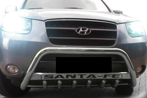 Hyundai Santa Fe 2 2006–2012 Bullbar WT004 (rustfrit stål) foto 3