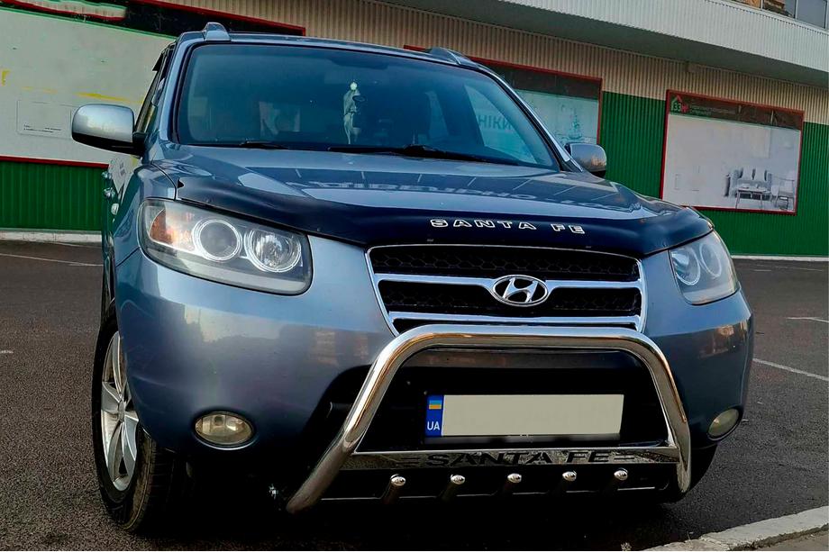 Hyundai Santa Fe 2 2006–2012 Bullbar WT004 (rustfrit stål) Image