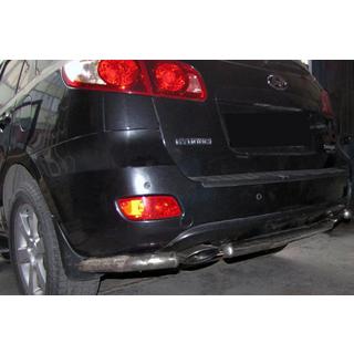 Bagerste hjørnestykker med centerbøjle AK0073 (2 stk., rustfrit stål) Hyundai Santa Fe 2 2006–2012