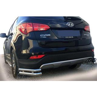 Baghjørnebeskyttere AK-003-Подвійний (dobbelt, rustfrit stål) Hyundai Santa Fe 3 2012–2018