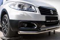 Suzuki SX4 S-Cross 2013–2016 Forreste beskyttelsesbøjle ST014 (rustfrit stål) foto 2