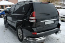 Toyota Land Cruiser Prado 120 2002–2009 Bageste dobbelte hjørner AK003-2 (2 stk., rustfrit stål) foto 3