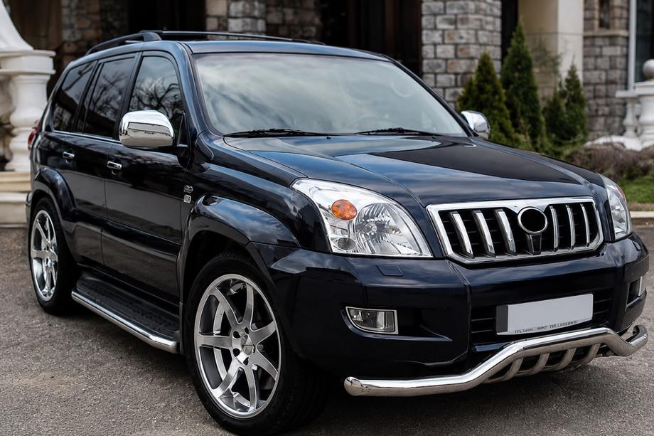 Toyota Land Cruiser Prado 120 2002–2009 Frontbøjle ST011 (rustfri stål) Image