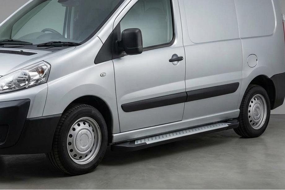 Fiat Scudo 2007–2015 Sidetrin Allmond Grey (2 stk., aluminium) Lang akselafstand Image