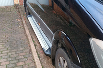 Volkswagen Crafter 2006–2016 Sidetrin Allmond Grey (2 stk., aluminium) Lang/Ekstra lang foto 4