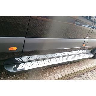 Sidetrin Allmond Grey (2 stk., aluminium) foto 1