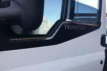 Ford Transit 2000–2014 Vindueslister i rustfrit stål (2 stk.) foto 1