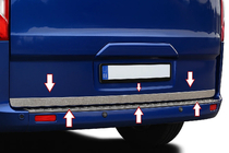 Ford Custom 2013–2022 Bagagerumskantliste (rustfrit stål) foto 1