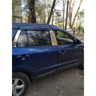 Dørstolpe-lister (6 stk., rustfrit stål) Hyundai Santa Fe 2 2006–2012 foto 1
