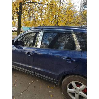 Dørstolpe-lister (6 stk., rustfrit stål) Hyundai Santa Fe 2 2006–2012 foto 2