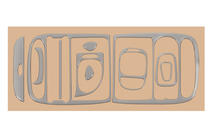 Hyundai H200, H1, Starex 1998–2007 Instrumentbordbeklædning foto 5