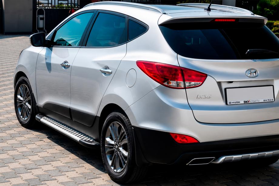 Hyundai IX-35 2010–2015 Sidetrin Allmond Grey (2 stk., aluminium) Foto 1