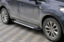 Ford Kuga 2008–2013 Sidetrin Allmond Grey (2 stk., aluminium) foto 1