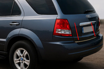 Kia Sorento I BL 2002–2009 Bagagerumskantliste (rustfrit stål) foto 1