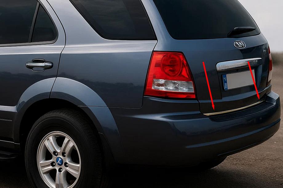 Kia Sorento I BL 2002–2009 Bagagerumskantliste (rustfrit stål) Image