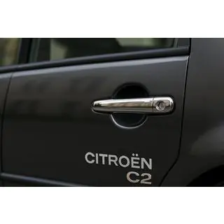 Dørgrebsdæksler (2 stk., rustfrit stål) Citroen C-2 2003–2009 foto 4