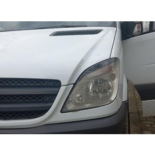 Lige forlygter-øjenlåg (sort, ABS, 2006-2013) Mercedes Sprinter W906 2006–2018 foto 3